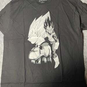 Dragon Ball Z Vegeta Black and White Character Art Men's Black T-Shirt
